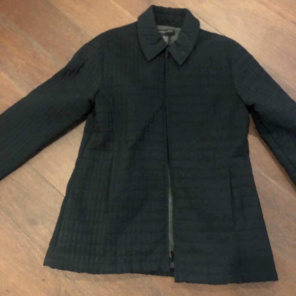 Geoffrey Beene black waffle jacket size 8